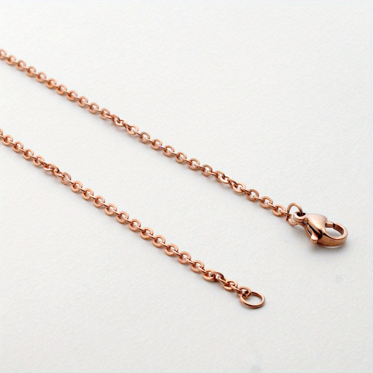 2MM Stainless Steel O Chain Cross Necklace Couple Necklace